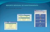 REPORTE MENSUAL DE MANTENIMIENTO