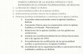MARCO JURIDICO DE LA IGLESIA CATOLICA Y SUS ENTIDADES EN EL ESTADO PLURINACIONAL DE BOLIVIA