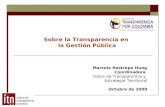 Sobre la Transparencia en  la Gestión Pública
