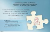 UNIVERSIDAD DE EL SALVADOR  FACULTAD DE CIENCIAS ECONÓMICAS ESCUELA DE CONTADURÍA PÚBLICA