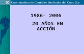 1986- 2006  20 AÑOS EN ACCIÓN