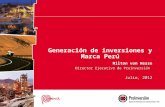 Generación de inversiones y Marca Perú