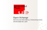 Open Xchange Servicio de Informática y Comunicaciones Universidad de León