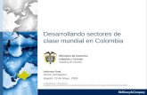 Desarrollando sectores de clase mundial en Colombia