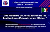 Los Modelos de Acreditación de las Instituciones Educativas en México *