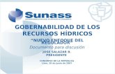 GOBERNABILIDAD DE LOS RECURSOS HÍDRICOS