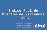 Índice Real de Precios de Viviendas - IRPV