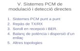 V. Sistemes PCM de modulació i detecció directes