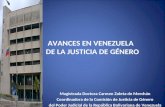 AVANCES EN VENEZUELA   DE LA JUSTICIA DE GÉNERO