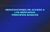 NEGOCIACIONES DE ACCESO A LOS MERCADOS: PRINCIPIOS BASICOS