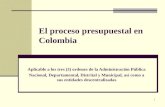 El proceso presupuestal en Colombia