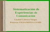 Sistematización de Experiencias de Comunicación