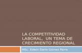 La competitividad laboral,  un tema de crecimiento regional