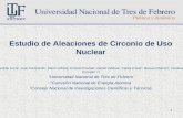 Estudio de Aleaciones de Circonio de Uso Nuclear