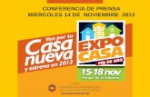 CONFERENCIA DE PRENSA MIERCOLES 14 DE  NOVIEMBRE  2012