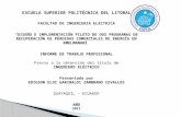 ESCUELA SUPERIOR POLITÉCNICA DEL LITORAL FACULTAD DE INGENIERIA ELÉCTRICA
