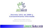 Decreto 1011 de  2006 y Consentimiento Informado