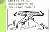 Unitat V: El departament de recursos humans