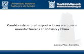 Cambio estructural: exportaciones y empleos manufactureros en México y China