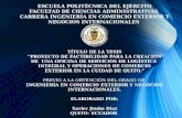 ESCUELA POLITÉCNICA DEL EJÉRCITO FACULTAD DE CIENCIAS ADMINISTRATIVAS