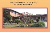 POSTULANTADO    SAN  JOSE El Peñol, Antioquia