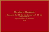 Mystery Shopper Semana del  07 de Julio al  13 de Julio Segunda Semana de Julio 2014