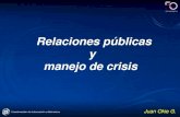 Relaciones públicas  y  manejo de crisis
