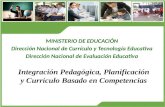 Integración Pedagógica, Planificación y Currículo Basado en Competencias