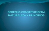 DERECHO CONSTITUCIONAL NATURALEZA Y PRINCIPIOS