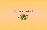 Vocabulario  1