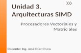 Unidad 3.  Arquitecturas SIMD