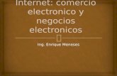 Internet: comercio electronico  y negocios electronicos