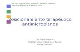 Posicionamiento terap éutico antimicrobianos