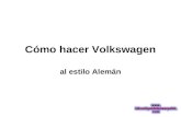Cómo hacer Volkswagen