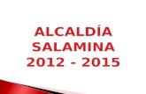 ALCALDÍA SALAMINA 2012 - 2015