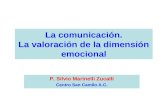 La comunicación. La valoración de la dimensión emocional