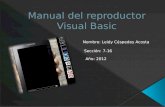 Manual del reproductor Visual Basic
