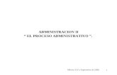 ADMINISTRACION II “ EL PROCESO ADMINISTRATIVO ” .