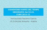 COMENTARI MAPES DEL TEMPS GEOGRAFIA 3er E.S.O. CURS 2011-12