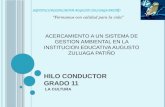 HILO CONDUCTOR  GRADO 11