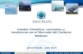 Cambio Climático: conceptos y  tendencias en el Mercado del Carbono