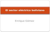 El sector eléctrico boliviano