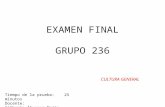 EXAMEN FINAL GRUPO 236