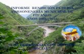 INFORME  RENDICIÓN PÚBLICA PERSONENERÍA MUNICIPAL DE ITUANGO AÑOS 2008 - 2011