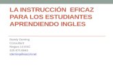 La Instrucción  Eficaz para Los Estudiantes Aprendiendo Ingles