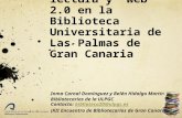 Fomento de la lectura y  Web 2.0 en la Biblioteca Universitaria de Las Palmas de Gran Canaria