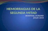 HEMORRAGIAS DE LA SEGUNDA MITAD