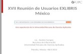 XVII Reunión de Usuarios EXLIBRIS México