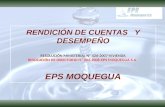 RENDICIÓN DE CUENTAS   Y DESEMPEÑO RESOLUCIÓN MINISTERIAL Nº 426-2007-VIVIENDA