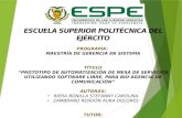 ESCUELA SUPERIOR  POLITÉCNICA DEL EJÉRCITO PROGRAMA:  MAESTRÍA DE GERENCIA EN SISTEMA TÍTULO